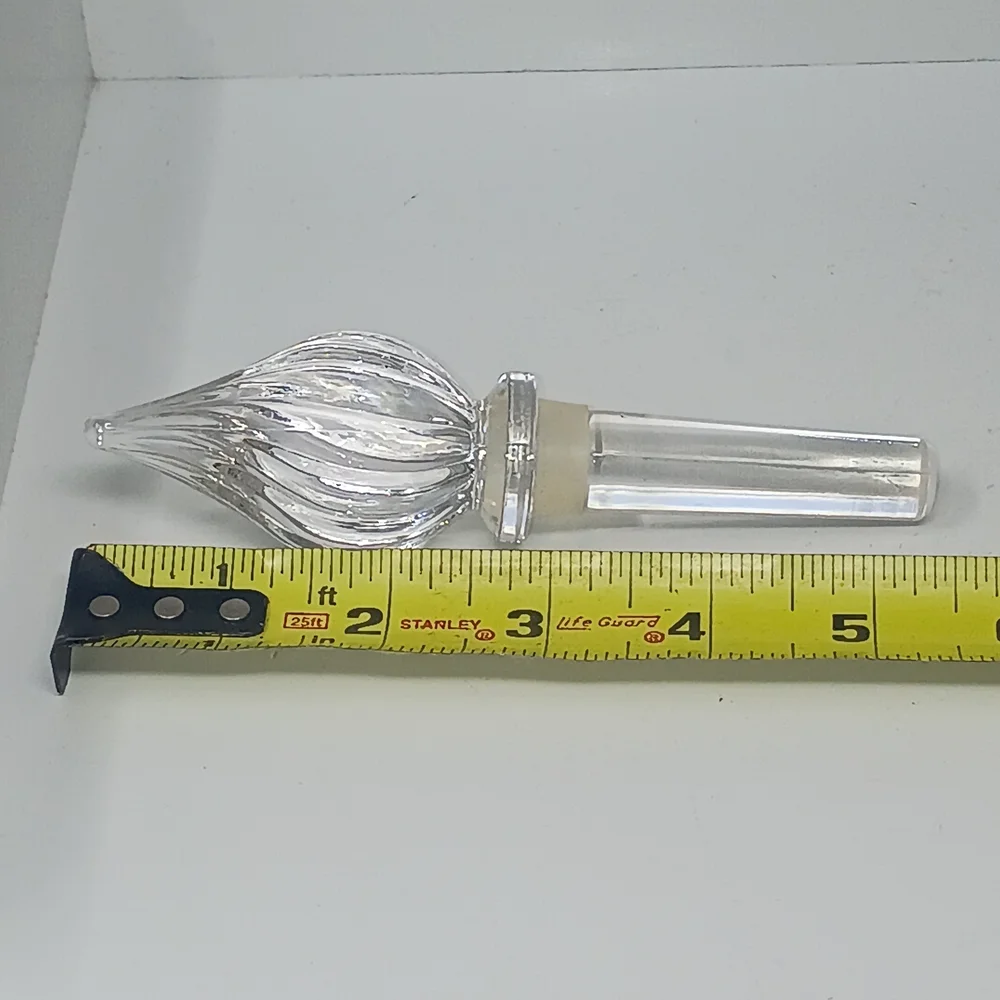 Clear Decorative Glass Bottle Stopper